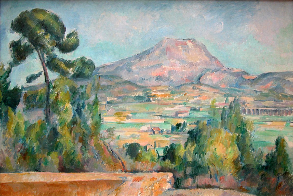 Paris Musee D'Orsay Paul Cezanne 1890 Mount Saint-Victoire 
